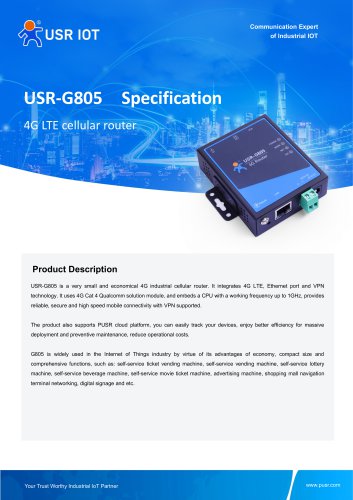 USR-G805 Mini industrial 4G cellular router