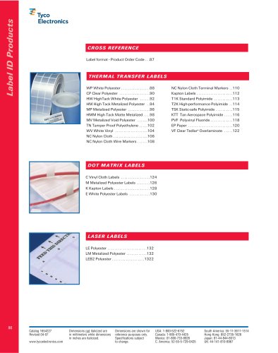 THERMAL TRANSFER LABELS