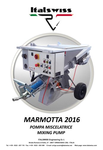 Marmotta grout pump