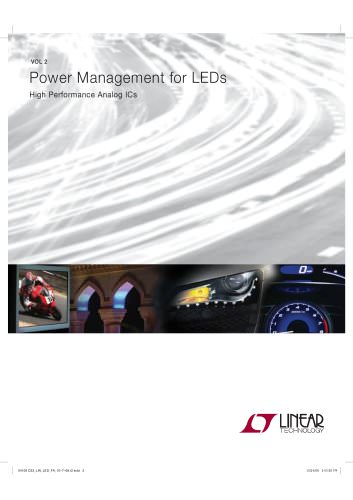 Power Management for LEDs High Performance Analog ICs VOL 2 04109