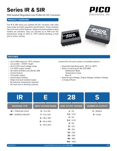 Series IR & SIR