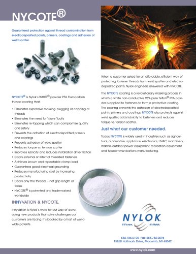 NYCOTE® PFA Flurocarbon Thread Coating