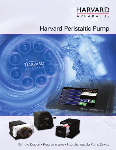 Harvard Apparatus Peristaltic Pump Brochure