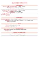 GASMICRO SPECIFICATIONS