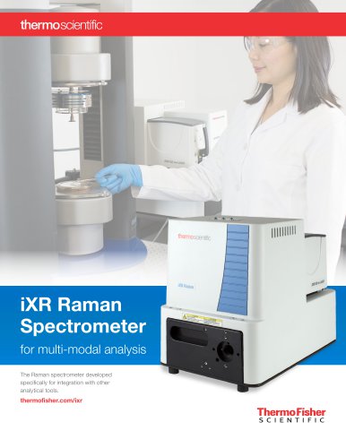 iXR Raman Spectrometer for multi-modal analysis