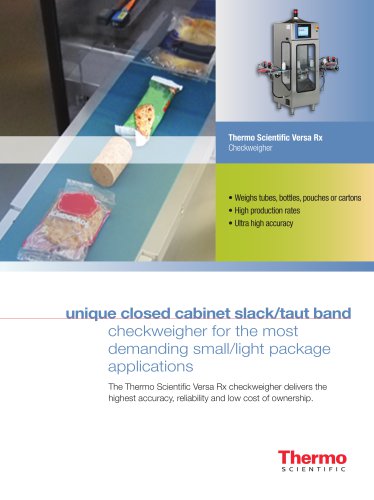 Thermo Scientific_Versa Rx Checkweigher Brochure