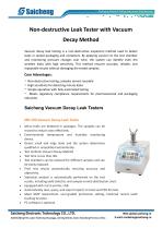 Non-destructive Leak Tester with Vacuum Decay Method