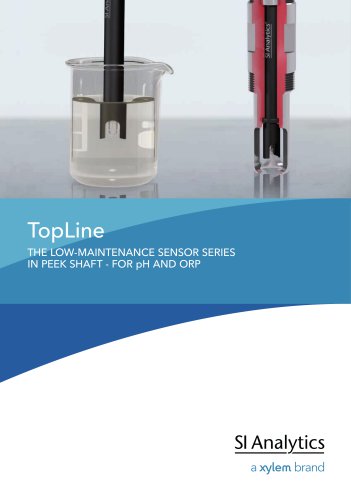 TopLine THE LOW-MAINTENANCE SENSOR SERIES IN PEEK SHAFT - FOR pH AND ORP