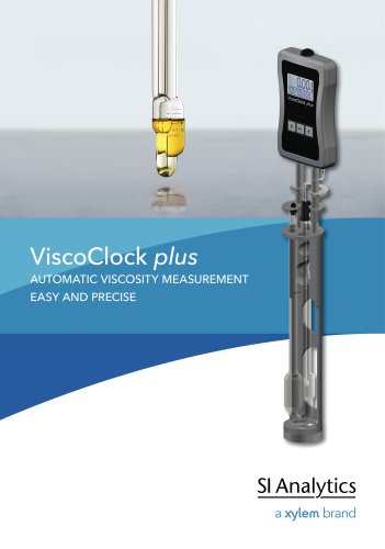 ViscoClock plus AUTOMATIC VISCOSITY MEASUREMENT EASY AND PRECISE