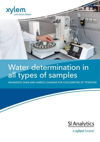 Water determination in all types of samples