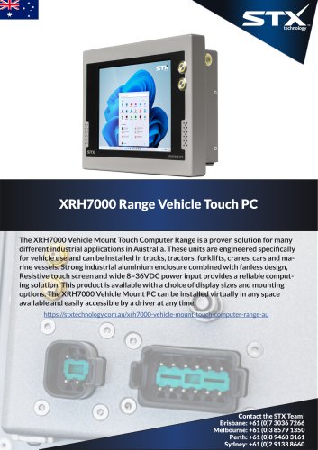 AU XRH7000 Range Vehicle Touch PC