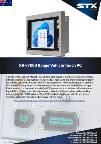 AU XRH7000 Range Vehicle Touch PC