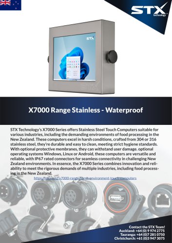 NZ X7000 Stainless Waterproof Touch PC