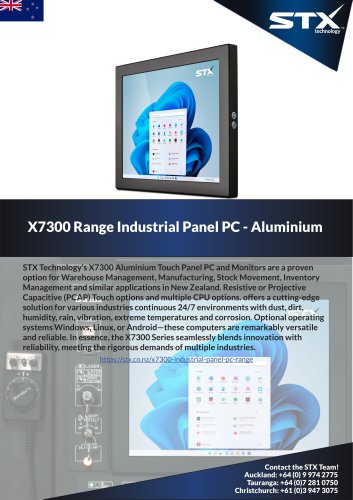 NZ X7300 Industrial Panel PC Aluminium