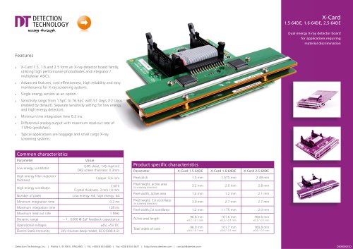 X-ray detector card X-Card SE-X 