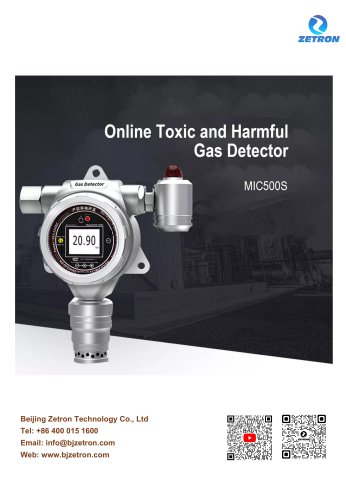 MIC500 fixed gas detector brochure