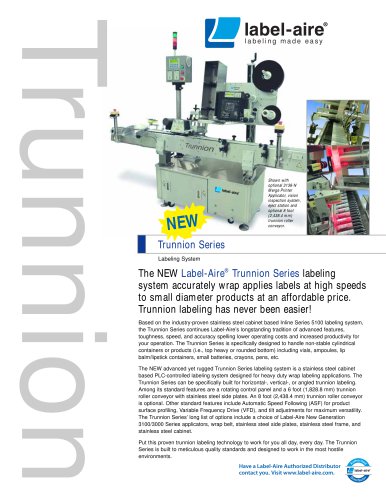 IL 6200 Trunnion Series Labeling System