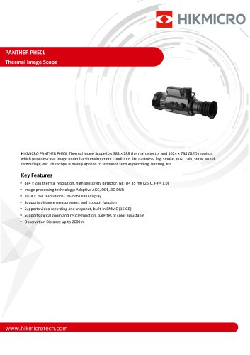 PANTHER PH50L Thermal Image Scope