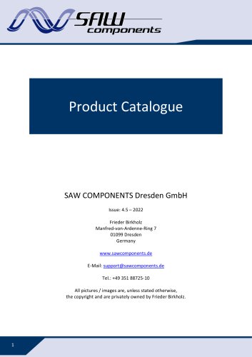 Product Catalogue