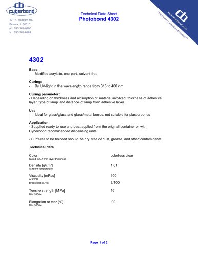 Photobond 4302