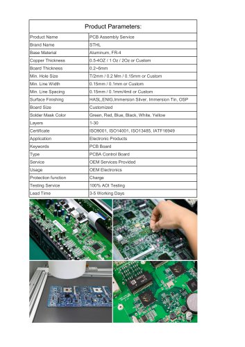 Product parameters-PCBA