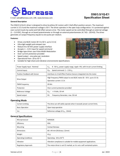 BLDC motor driver D50/3.5/1Q-E1