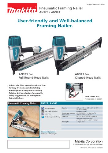 Pneumatic Framing Nailer