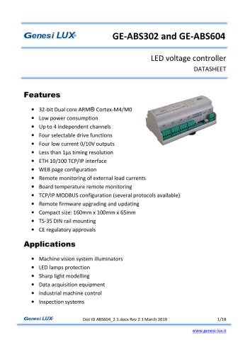 GE-ABS302 and GE-ABS604