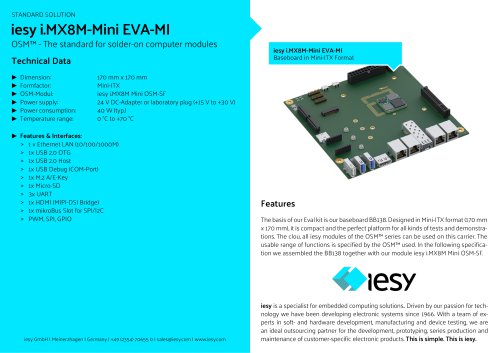 iesy i.MX8M-Mini EVA-MI