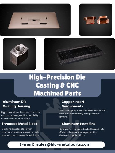 High-Precision Die Casting & CNC Machined Parts