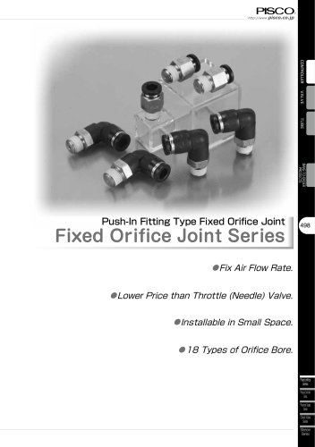 Fixed Orifice Joint Series