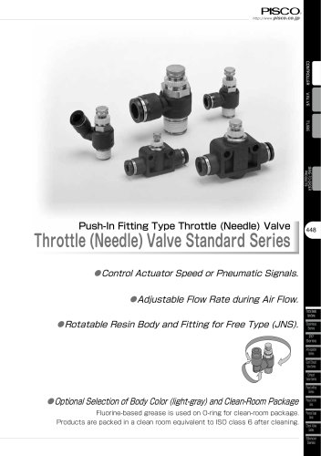 Throttle (Needle) Valve Standard Serie