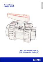 BX - PVCu Double union ball valve