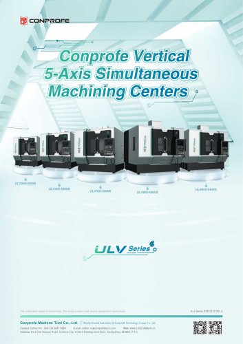 ULV Conprofe Vertical 5-Axis Simultaneous Machining Centers