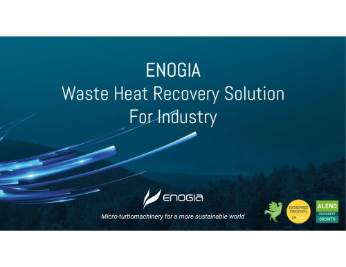 Enogia - Wasted Heat Recovery solution for Industry