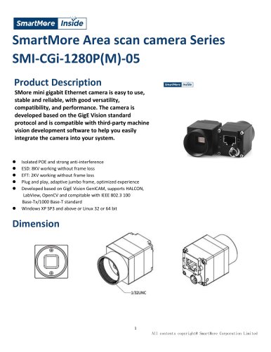 SmartMore Area Scan Camera SMI-CGi-1280P-05