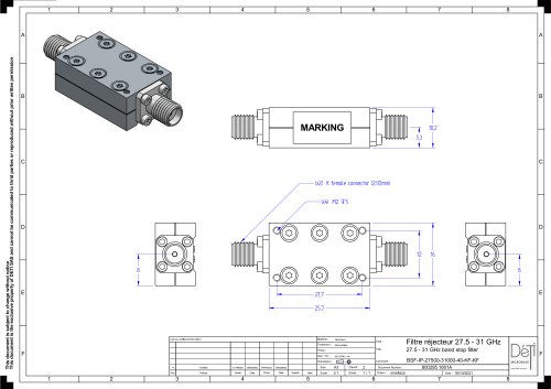 BANDSTOP FILTER 27.5-31