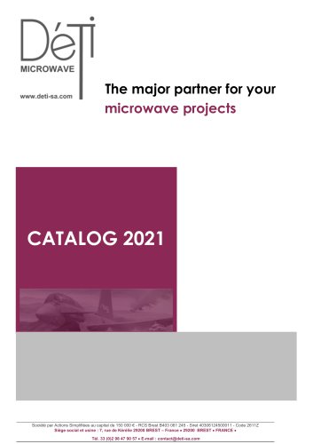 The major partner for your microwave projects