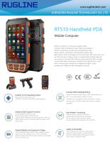 RT510 Android PDA Barcode Scanner Fingerprint Reader Handheld Data Collector