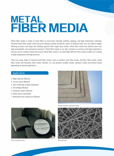 metal fiber media