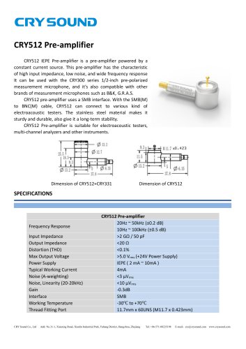 CRY512 Preamplifier