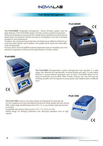 ProH Series Homogenizers