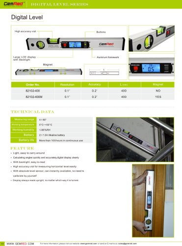 Digital Level 82102-400 series