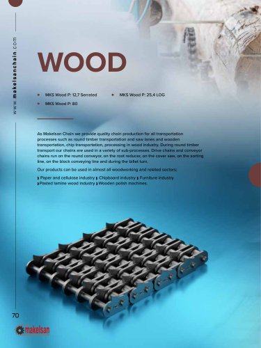 Chains for WOOD INDUSTRY