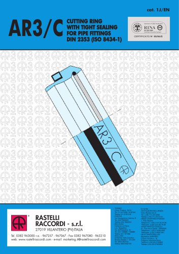 CUTTING RING WITH TIGHT SEALING FOR PIPE FITTINGS DIN 2353 (ISO 8434-1)