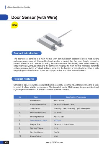 Door Sensor (with Wire)