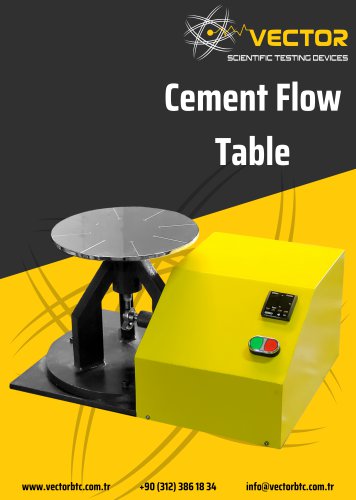 Cement Flow Table