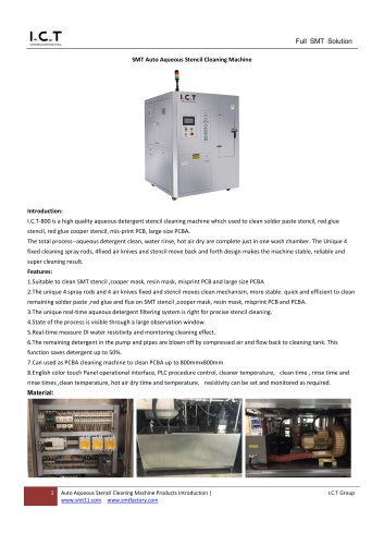 SMT Auto Aqueous Stencil Cleaning Machine