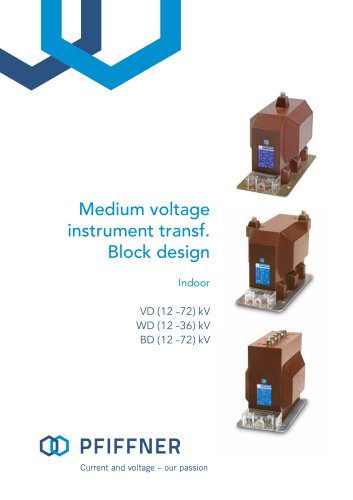 Medium voltage instrument transf.