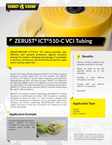 ZERUST® ICT®510-C VCI Tubing